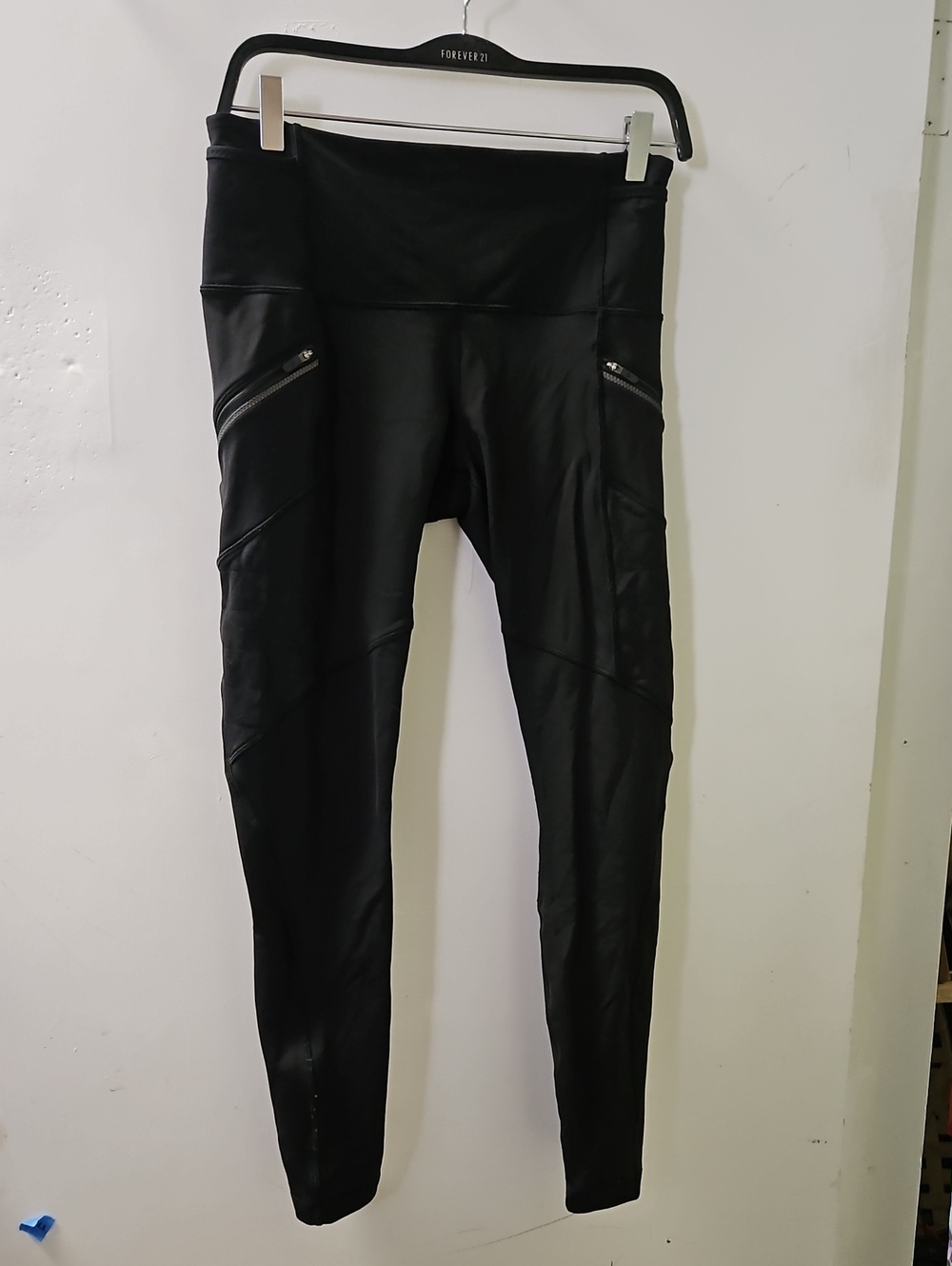 lululemon athletica Black Moto-Style High Waist Leggings